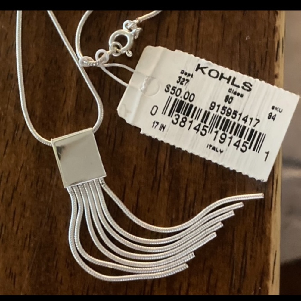 NWT Apt. 9 sterling silver necklace